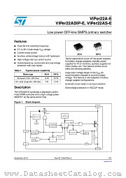 VIPER22AS-E datasheet pdf ST Microelectronics