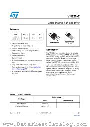 VN920-12-E datasheet pdf ST Microelectronics