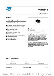 VN920SPTR-E datasheet pdf ST Microelectronics