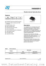 VND600SPTR-E datasheet pdf ST Microelectronics
