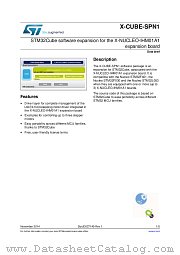 X-CUBE-SPN1 datasheet pdf ST Microelectronics