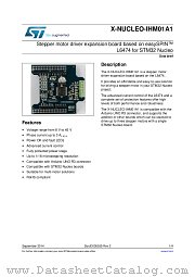 X-NUCLEO-IHM01A1 datasheet pdf ST Microelectronics