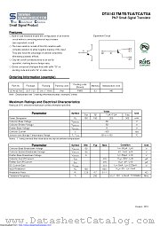 DTA143TCA datasheet pdf Taiwan Semiconductor
