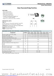 KBL604G datasheet pdf Taiwan Semiconductor