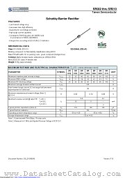 SR015 datasheet pdf Taiwan Semiconductor