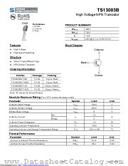 TS13003BCT datasheet pdf Taiwan Semiconductor