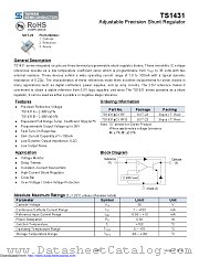 TS1431BCX datasheet pdf Taiwan Semiconductor