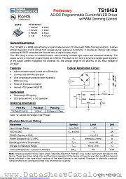 TS19453CS datasheet pdf Taiwan Semiconductor