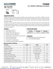 TS2509CS datasheet pdf Taiwan Semiconductor