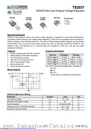 TS2937CZ50 datasheet pdf Taiwan Semiconductor