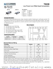TS339CD14 datasheet pdf Taiwan Semiconductor