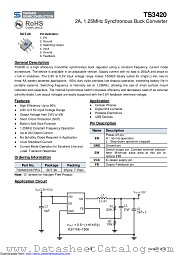 TS3420CX6 datasheet pdf Taiwan Semiconductor