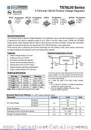 TS78L03CX datasheet pdf Taiwan Semiconductor