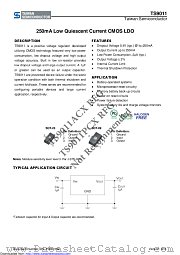TS9011PCY datasheet pdf Taiwan Semiconductor
