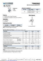 TSM05N03CW datasheet pdf Taiwan Semiconductor
