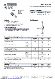 TSM190N08CZ datasheet pdf Taiwan Semiconductor