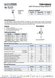 TSM1NB60SCT datasheet pdf Taiwan Semiconductor