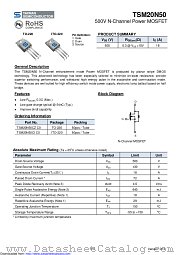 TSM20N50CI datasheet pdf Taiwan Semiconductor