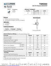 TSM2302CX datasheet pdf Taiwan Semiconductor
