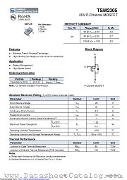 TSM2305CX datasheet pdf Taiwan Semiconductor