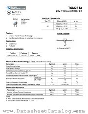 TSM2313CX datasheet pdf Taiwan Semiconductor