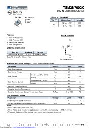 TSM2N7002KCX datasheet pdf Taiwan Semiconductor