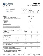 TSM3404CX datasheet pdf Taiwan Semiconductor
