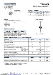 TSM3424CX6 datasheet pdf Taiwan Semiconductor