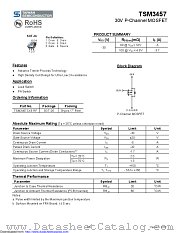 TSM3457CX6 datasheet pdf Taiwan Semiconductor