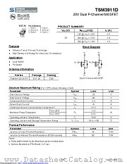 TSM3911DCX6 datasheet pdf Taiwan Semiconductor