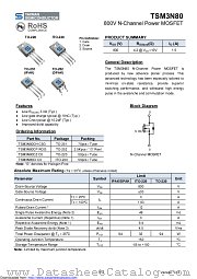 TSM3N80CH datasheet pdf Taiwan Semiconductor
