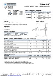 TSM4539DCS datasheet pdf Taiwan Semiconductor
