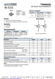 TSM4953DCS datasheet pdf Taiwan Semiconductor