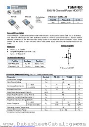 TSM4N80CI datasheet pdf Taiwan Semiconductor