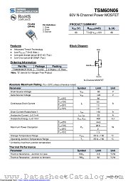 TSM60N06CP datasheet pdf Taiwan Semiconductor