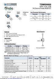 TSM60N900CH datasheet pdf Taiwan Semiconductor