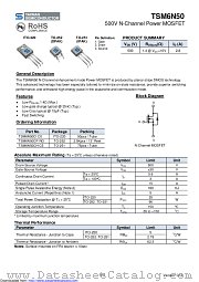 TSM6N50CH datasheet pdf Taiwan Semiconductor