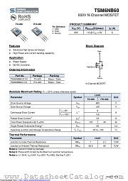 TSM6NB60CI datasheet pdf Taiwan Semiconductor