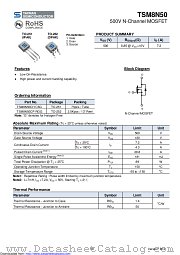 TSM8N50CH datasheet pdf Taiwan Semiconductor