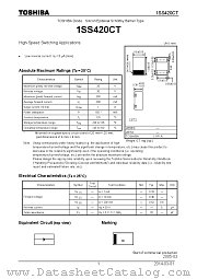 1SS420CT datasheet pdf TOSHIBA