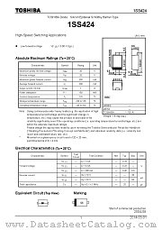 1SS424 datasheet pdf TOSHIBA