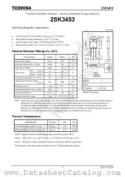 2SK3453 datasheet pdf TOSHIBA