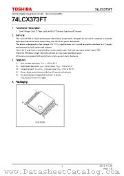74LCX373FT datasheet pdf TOSHIBA
