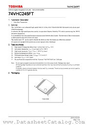 74VHC245FT datasheet pdf TOSHIBA