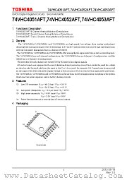 74VHC4052AFT datasheet pdf TOSHIBA