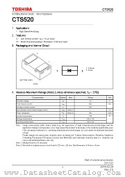 CTS520 datasheet pdf TOSHIBA
