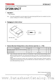 DF2B6.8ACT datasheet pdf TOSHIBA