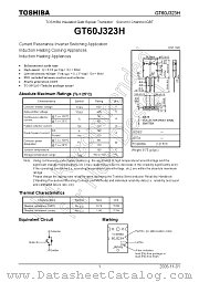 GT60J323H datasheet pdf TOSHIBA