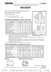 HN1A07F datasheet pdf TOSHIBA