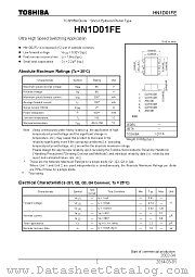 HN1D01FE datasheet pdf TOSHIBA